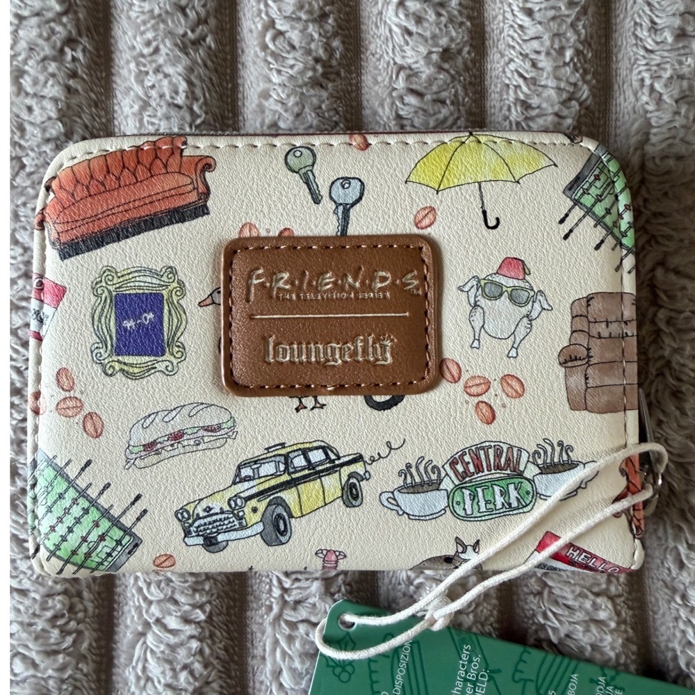 Loungefly Friends Central Perk Couch‎ Mini Backpack and Wallet Set NWT - Picture 7 of 13